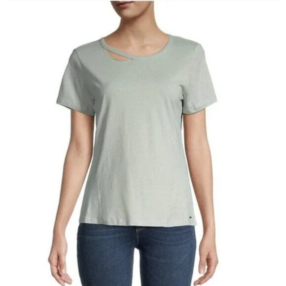 N:PHILANTHROPY Cypress Slit Tee Shirt NWT Sage Size  XSmall - Picture 1 of 1